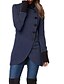 cheap Casual Jackets-Women&#039;s Coat Outdoor Daily Wear Going out Fall Winter Coat Stand Collar Regular Fit Windproof Warm Comtemporary Stylish Casual Jacket Long Sleeve Plain Slim Fit Black Wine Army Green