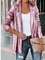 cheap Women&#039;s Blazer&amp;Suits-Women&#039;s Blazer Party Outdoor Street Fall Winter Coat Regular Fit Breathable Stylish Contemporary Modern Style Jacket Long Sleeve Plain Sequins Glitter Black Pink Wine