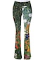 cheap Flare Leggings-Women&#039;s High Waisted Flare Leggings Full Length Fashion Streetwear Street Daily Green S M Fall Winter