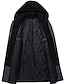 baratos Trench coat masculino-Homens Casaco de inverno Casaco de lã Casaco Casaco impermeável Ao ar livre Rua Primavera Outono Inverno Poliéster Térmico / Quente Manter Quente agasalhos Roupa Negócio Casual Tecido Bolsos Lapela