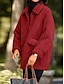cheap Sherpa Jackets-Women&#039;s Sherpa Jacket Fleece Pink Teddy Coat Warm Windproof Winter Coat Casual Street Jacket Long Sleeve with Pockets Red Khaki