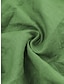 abordables vestidos de algodón y lino de diseño-Mujer Vestido informal Vestido de lino de algodón Vestido de una línea Vestido largo maxi Frunce Básico Clásico Diario Vacaciones Escote en U Sin Mangas Verano Primavera Otoño Verde Claro Verde Trébol