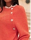 ieftine Pulovere-Pentru femei Pulover pulover Stil Nautic Fuzzy Tricotat Amestec Bumbac Supradimensionat Toamnă Iarnă Regulat Concediu Sfârșit de săptămână Stil Vintage Moale Manșon Lung Culoare solidă Perlă
