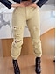 cheap Women&#039;s Pants-Women‘s Cargo Khaki Pants Chinos Trousers Full Length Fashion Streetwear Street Daily Khaki S M Fall Winter