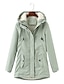 cheap Women&#039;s Puffer&amp;Parka-Women&#039;s Winter Coat Parka Waterproof Removable Work Athleisure Daily Wear Casual Daily Zipper Pocket Fur Collar Zipper Hoodie Daily OL Style Outdoor Casual Solid Color Loose Fit Outerwear Long Sleeve