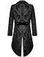 preiswerte Blazer &amp; Jacke-Herren Casual Blazer Schwarz Gold Vampir Gothic Plus Size Jacke Showman Smoking Frack Kleid Gehrock Steampunk viktorianisch 2024