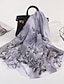 cheap Women&#039;s Scarves-Women&#039;S Large Square Scarf Silk Scarf Printing Floral Ding Scarf Imitation Silk Scarf Satin Scarf