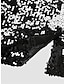 abordables Americanas de mujer-Mujer chaqueta Fiesta Exterior Calle Otoño Invierno Abrigo Ajuste regular Transpirable Elegante Moderno Estilo moderno Chaquetas Manga Larga Plano Lentejuelas Brillante Negro Rosa Vino