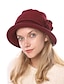 baratos Chapéus de mulher-Mulheres Gorro Chapéu de Inverno Quente Diário Feriado Cor Sólida / Simples Tricô Casual Casual / Diário 1 pcs