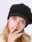 cheap Women&#039;s Hats-Women&#039;s Knit Hat Bow &amp; Pom Poms Decor Thermal Winter Hat With Sun Visor For Outdoor