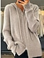 cheap Cardigans-Women&#039;s Cardigan Sweater Hooded Ribbed Knit Knit Zipper Fall Winter Regular Outdoor Daily Going out Stylish Casual Soft Long Sleeve Solid Color Black Camel Beige One-Size