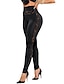 cheap Leggings-Women&#039;s Pants Trousers Leggings Cotton Blend Lace High Waist Full Length Wine Fall