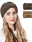 preiswerte Damen Haar Accessoires-2St Damen Stirnbänder Haarband Für Outdoor Täglich Stoff Schwarz Rot Blau