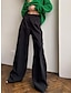 abordables pantalones de fiesta para mujer-Mujer Perneras anchas Chinos Alta cintura Longitud total Violeta Otoño