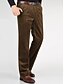 abordables Pantalons habillés-Homme pantalon de costume Pantalon en Velours Côtelé Pantalons d&#039;hiver Pantalon Pantalon de costume Poche Plein Confort Respirable Extérieur du quotidien Sortie Mode Décontractées Noir Vert Véronèse