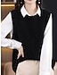 ieftine Veste din Tricot-Pentru femei Vestă pulover Stil Nautic Cablu Tricotat Polyester Supradimensionat Toamnă Iarnă Scurt Zilnic Ieșire Sfârșit de săptămână Stilat Casual Moale Fără manșon Culoare solidă Culoarea cafelei