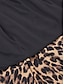 cheap Maxi Skirts-Women&#039;s A Line Maxi Brown Skirts All Seasons Leopard Print Casual Daily Vacation L XL 2XL