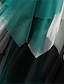זול חצאיות פשוטות-בגדי ריקוד נשים חצאית גזרת A נדנדה מידי מותניים גבוהים חצאיות מכפלת לא סדירה שכבות מרובות קולור בלוק רחוב חופשה חורף ספנדקס אופנתי יום יומי לבן ורוד פול ירוק