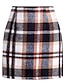 cheap Mini Skirt-Women&#039;s Skirt Bodycon Mini High Waist Skirts Print Plaid Street Daily Winter Woolen Fashion Casual Sapphire Turquoise Dark Green Dark Coffee