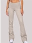 baratos Calças de mulher-Mulheres chinês Calças Cintura Baixa Comprimento total Arroz Branco Outono