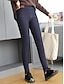 abordables Leggings-Femme Legging Coton Taille médiale Toute la longueur Noir Automne