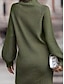 Χαμηλού Κόστους Μάλλινα φορέματα-Γυναικεία Φόρεμα πουλόβερ Φόρεμα Jumper Καθημερινό φόρεμα Μίνι φόρεμα Πλεκτά Ενεργό Μοντέρνα Καθημερινά Ημερομηνία Διακοπές Εξόδου Ζιβάγκο Μακρυμάνικο Κοτλέ 2023 Χαλαρή Εφαρμογή Μαύρο Λευκό Κρασί Τ M