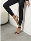 cheap Leggings-Women&#039;s Faux Leather Leggings Full Length Fashion Streetwear Street Daily Black S M Fall Winter