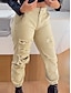 זול מכנסיים לנשים-נשים מטען חאקי מכנסי כינוס מכנסיים באורך מלא אופנה בגדי רחוב רחוב יומי חאקי סתיו חורף
