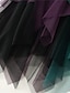 abordables Jupes unies-Femme Jupe Trapèze Balançoire Midi Taille haute Jupes Ourlet irrégulier Multirang Bloc de couleur Plein Air Vacances Hiver Spandex Mode Décontractées Blanche Rose Bleu Vert