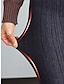 abordables Leggings-Femme Legging Coton Taille médiale Toute la longueur Noir Automne