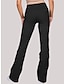 abordables Pantalons Femme-Femme Chino Spandex Couleur unie riz blanc Rouge vin Mode Taille basse Toute la longueur Extérieur Plein Air Automne Hiver
