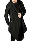זול מעיל טרנץ&#039; לגברים-בגדי ריקוד גברים בלשית גלימת ברדס בָּחוּץ לבוש יומיומי סתיו חורף 100% כותנה הלבשה עליונה ביגוד אופנתי סגנון רחוב אחיד עם קפוצ&#039;ון
