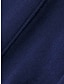 economico Cappotti e trench da donna-Per donna Cappotto Esterno Natale Ufficio / Business Autunno Inverno Lungo Cappotto Standard Antivento Tenere al caldo Contemporaneo Moda Signora Giacca Manica lunga Liscio Con tasche Nero Vino Blu