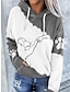 cheap Women&#039;s Hoodies &amp; Sweatshirts-Women&#039;s Hoodie Sweatshirt Pullover Dog Casual Sports Drawstring Front Pocket Black Pink Blue Active Sportswear Hoodie Long Sleeve Top Micro-elastic Fall &amp; Winter