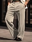 cheap Dress Pants-Men&#039;s Dress Pants Trousers Casual Pants Velvet Pants Front Pocket Straight Leg Grid / Plaid Comfort Business Daily Holiday Velvet Fashion Chic &amp; Modern Wine Army Green