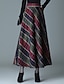 cheap Midi Skirts-Women&#039;s A Line Plaid Skirt Midi Skirts Pocket Long Plaid Color Block Daily Date Fall &amp; Winter Polyester Twilled Satin Elegant Long Red Blue Green