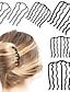 baratos Acessórios de cabelo de mulher-6 peças pente lateral de cabelo de metal clipes de pente de cabelo pente de torção francesa para coque updo cabelo vintage grampos de cabelo preto pente de cabelo acessórios de cabelo para mulheres e