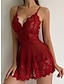 cheap Sexy Lingerie-Women&#039;S Sexy Halter Mesh See-Through Seductive Nightgown Pajamas