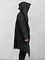 cheap Men&#039;s Trench Coat-Men&#039;s Trench Coat Hooded Cloak Outdoor Daily Wear Fall &amp; Winter Polyester Outerwear Clothing Apparel Fashion Streetwear Plain Pocket Hooded