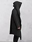 cheap Men&#039;s Trench Coat-Men&#039;s Trench Coat Hooded Cloak Outdoor Daily Wear Fall &amp; Winter Polyester Outerwear Clothing Apparel Fashion Streetwear Plain Pocket Hooded