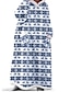 رخيصةأون فساتين السهرة الأساسية-نسائي لباس غير رسمي فستان نوم فستان طويل ماكسي يوميا كلاسيكي جيب قطة مع قبعة المنزل فضفاض أزرق بحيرة أسود 2023 الخريف الشتاء حجم كتف واحد