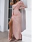 cheap Party Dresses-Women&#039;s One-Shoulder Sequin Maxi Party Dress