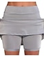 abordables Faldas Lisas-Mujer Falda de tenis falda de golf Bolsillo 2 en 1 Protección Solar Yoga Aptitud física Tenis Escasez Azul marinero Negro Verde Ejército Licra Deportes Ropa de Deporte Alta elasticidad