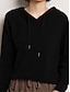 cheap Sweaters-Women&#039;s Pullover Sweater Jumper Hooded Ribbed Knit Wool Oversized Fall Winter Regular Outdoor Daily Going out Stylish Casual Soft Long Sleeve Solid Color Black Camel Purple S M L