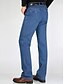 baratos Jeans Masculino-Homens Jeans Calças Calças jeans Bolsos Tecido Conforto Respirável Ao ar livre Diário Para Noite Misto de Algodão Moda Casual Azul Azul Escuro