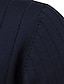 お買い得  男性用プルオーバーセーター-男性用 プルオーバーセーター ジップセーター リブ ニット レギュラー ニット 平織り スタンド 現代コンテンポラリー ワーク デイリーウェア 衣類 冬 ブラック ダークネイビー S M L