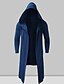 cheap Men&#039;s Trench Coat-Men&#039;s Trench Coat Hooded Cloak Outdoor Daily Wear Fall &amp; Winter Polyester Outerwear Clothing Apparel Fashion Streetwear Plain Pocket Hooded