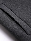 baratos Trench coat masculino-Homens Casaco de inverno Casaco de lã Casaco Casaco impermeável Ao ar livre Rua Primavera Outono Inverno Poliéster Térmico / Quente Manter Quente agasalhos Roupa Negócio Casual Tecido Bolsos Lapela