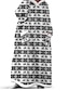 abordables robes de nuit de base-Femme Robe casual La robe du soir robe longue du quotidien Classique Poche Chat Capuche Intérieur Détente Bleu lagune Noir 2023 Automne Hiver Taille unique