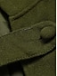 cheap Women&#039;s Coats &amp; Trench Coats-Women&#039;s Cloak / Capes Overcoat Long Pea Coat Windproof Warm Winter Coat Stylish Classic Style Casual Jacket 3/4 Length Sleeve Oversize Black Blue Army Green